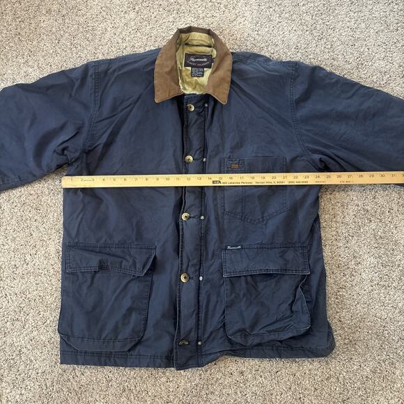 Faconnable Men's Jacket Size Medium Full Zip Navy Blue - Picture 3 of 9